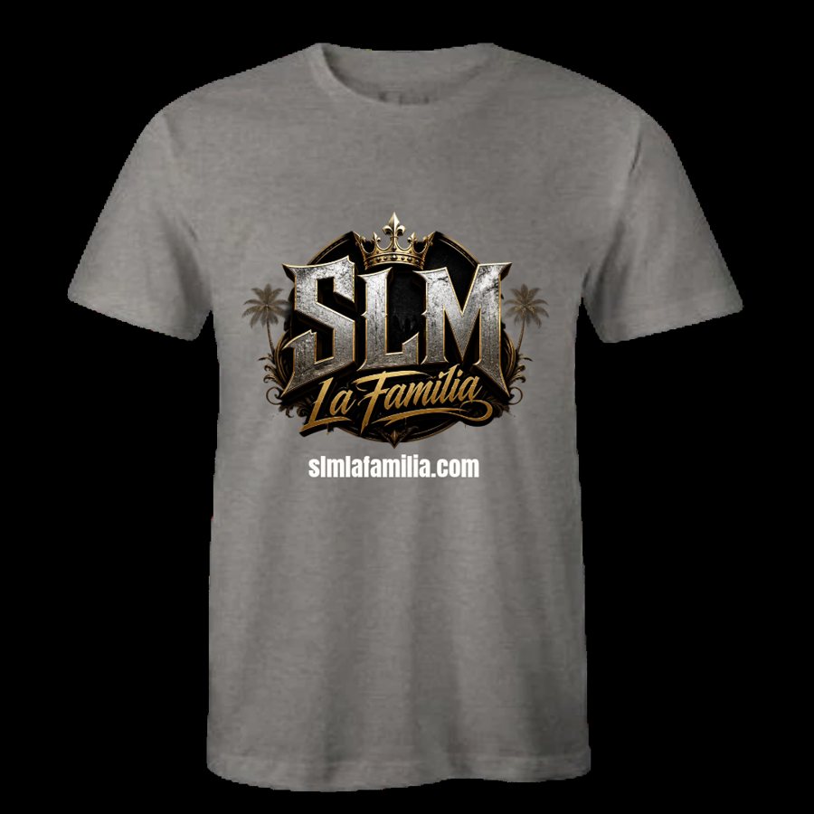 SLM La Familia logo tee, heather gray